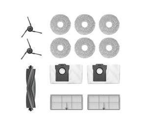 Dreame Kit Accessori per robot X40 Master Include 6x Panni mop (3 paia), 2x Filtri, 2x Spazzole laterali, 2x Sacchetti raccolta polvere, 1x Spazzola principale, Accessori originali Dreame
