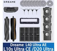 Dreame L40 Ultra AE / L10s Ultra CE/D20 Ultra Accessori per aspirapolvere, spazzola principale, spazzola per bordi, panno, sacchetto per la polvere, schermo filtrante