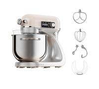 DREAME MX60 Impastatrice Design a Doppio Gancio Brevettato, Motore CC Silenzioso da 800 W e Ciotola da 6 L, Display Digitale Intelligente, 12 Velocità e Numerosi Accessori