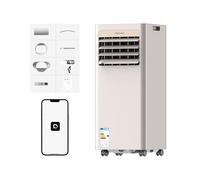 DREAME P-Wind10 7000 BTU Condizionatore Portatile 3-in-1: Raffreddamento, Deumidificazione e Ventilazione, Flusso d’aria 3D, Controllo tramite App e Telecomando, Modalità Notturna,Installazione Facile
