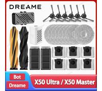 Dreame X50 Ultra / X50 Master / X50 Ultra Accessori per aspirapolvere completi Spazzola laterale principale Filtro HEPA Panni per mocio Sacchetto per la polvere