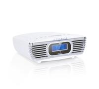 Dreamee DAB+ Radiosveglia Lettore CD DAB+/VHF CD-R/RW/MP3 AUX Retrò Bianco
