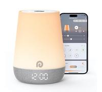 Dreamegg Nite 1 Sveglia Bambini Allenatore del Sonno Macchina Rumori Bianchi per Neonato con 34 Suoni Rilassanti, Sveglia Digitale da Comodino Controllo App, Sveglia Ok to Wake con Luce Notturna