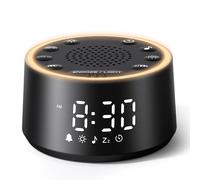Dreamegg White Noise Machine - Macchina del suono per bambini, 25 suoni lenitivi, luce notturna a 10 colori, display dimmerabile, timer per sonno, funzione di memoria per adulti e bambini, regalo