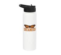 Dreamers Monarca Farfalla Diritti Immigrati Grunge Stainless Steel Insulated Water Bottle