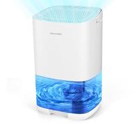 Dreamhigh® Deumidificatore elettrico, 1 l, piccolo deumidificatore per bagno, cantina, camera da letto, deumidificatore elettrico (max. 25 ㎡) - Deumidificatori per la casa: 350 ml/giorno