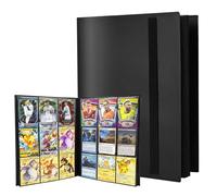 Dreamhigh® Raccoglitore Carte, 20 Fogli 360 Tasche Album Carte Collezionabili, Album Porta Carte Collezionabili, Cinghia Elastica, Compatible con Varie Carte da Collezione, per Pokemon TCG, MTG