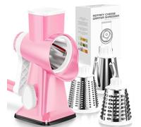 Dreamhigh® Taglia Verdure Manuale, Mandolina per Verdure con 3 Acciaio Inox Pale Tamburo, Forte Aspirazione, Grattugia Verdure, per Cucina Verdure, Patate, Carote, insalate, Tritatutto