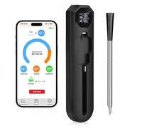 Dreamhigh® Termometro per Carne con Bluetooth, 2 Sond, Termometro Alimentare Impermeabile IP67 , 0-300 °C, Ideale per BBQ, Grigliate, Affumicatori, Forni, Cucina