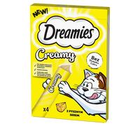 DREAMIES Creamy alimento complementare per gatti con delizioso formaggio 4x10 g