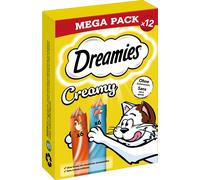 Dreamies Mega Pack di Snack per Gatti Creamy - Pollo e Salmone - 120 g
