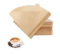 Dreamil 100 filtri per caffè a forma di V, carta conica per macchine da caffè, caffettiera, accessori per caffettiere, sacchetti filtranti a mano, filtri di carta (1-2 tazze)