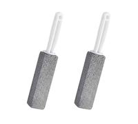Dreamil Blocchi pomice per WC, 2 pezzi, per la pulizia del WC, con manico, pietra per la pulizia delle macchie profonde, per il bagno, la cucina e la cura dei piedi, 23,5 cm
