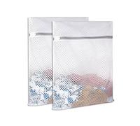 Dreamil Sacchetti per la biancheria, 2 pezzi, in rete resistente, con chiusura lampo, per la biancheria, da viaggio, per evitare deformazioni e pieghe, per maglioni, camicie, biancheria intima (3