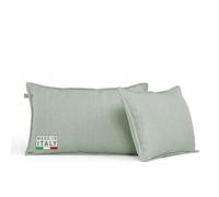 DREAMIN*101 - Cuscini per Divano e Letto Arredo 35x55 con Imbottitura 100% Piumette e 2 Federe Cuscino Tessuto Idrorepellente Smacchiabile, Sfoderabili con Zip, Cuscino Letto e Divano Arredamento Casa