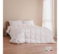 DREAMIN*101, Piumone Una Piazza e Mezza Invernale Caldo e Leggero 100% Piumino d'Oca con Rivestimento Cotone, Trapunta Una Piazza e Mezza Ipoallergenica Traspirante, Piumino Una Piazza e Mezza 200x220