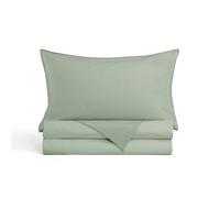 DREAMIN*101 - Set Copripiumino Una Piazza e Mezza Cotone Percalle Morbido Ipoallergenico Traspirante, 1 Sacco Copri Piumino 200x230 + Federa Cuscino Letto 50x80, Parure Copripiumino Piumone 4 Stagioni