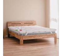 DREAMIN*101 - Topper Una Piazza e Mezza 140x200 in Piuma Traspirante Alto 6/8cm, Coprimaterasso Una Piazza e Mezza 4 Stagioni Angoli Elastici, Topper Materasso Fresco Morbido, Miglior Comfort Notturno