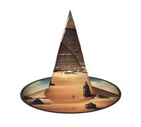 Dreaming of the Pyramids of Khufu - Cappello da strega per Halloween, 3 pezzi, adatto per giochi teatrali