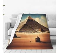 Dreaming of The Pyramids of Khufu - Coperta in micropile ultra morbida, calda, per tutte le stagioni, per divano, ufficio, per bambini e adulti