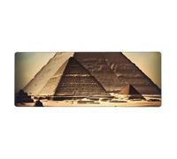 Dreaming of The Pyramids of Khufu Mouse Pad 30 x 80 cm Base antiscivolo per tastiera, mouse e laptop RGB, adatto per giochi e ufficio.