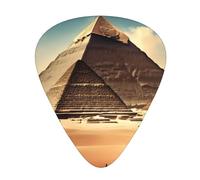 Dreaming Of The Pyramids Of Khufuguitar Plettri Set di 12 pezzi, 3 spessori per chitarra acustica, basso, chitarra elettrica e altro ancora.