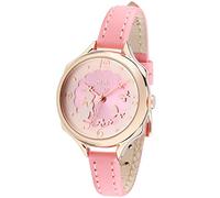 DREAMING Q&P Donna Ragazze Orologio da Polso Analogico Quarzo con Cinturino in Pelle Carino Coniglio Design Oro Rosa