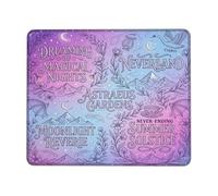 Dreaming - Tappetino per mouse, piccolo, motivo fantasioso con notti magiche estive viola, quadrato, in gomma, lavabile, estetico, idea per casa, ufficio, scrivania, laptop, gamer, regalo, quadrato