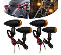 DREAMIZER 4 x Indicatori di Direzione Mini Frecce Fanali Impermeabile Antiurti per Moto Bobber Scooter Cruiser Quad Off Road.