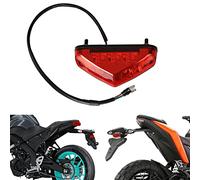 DREAMIZER Fanale posteriore del freno del motociclo, 12V 9 LED omologato E Moto Stop Running Fanale posteriore Fanale posteriore universale per moto ATV Dirt Bike Scooter.