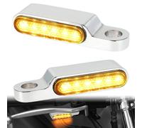 DREAMIZER Frecce Moto Omologate, 2PCS 12V Universali Indicatori di Direzione Moto LED Indicatori Compatibili con Harley Sportster Dyna Honda Shadow Kawasaki Vulcan Yamaha V-Star Road Star