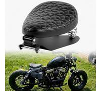 DREAMIZER Sella Imbottita Monoposto per Moto con Kit di Montaggio per Base Sella, Sella Universale per Custom Chopper Bobber Cafe Racer, Compatibile con Harley Triumph Honda Yamaha Kawasaki Suzuki
