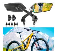 DREAMIZER Specchietti Bici, 2 Pezzi Specchietto Retrovisore Bici, Specchio per manubrio bici elettrica, specchietti per Bici da strada regolabili e girevoli a 360° per monopattino elettrico