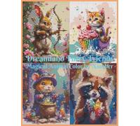 Dreamland Furry Friends: Magical Animal Color by Number: Relax, color, and explore 40 whimsical fantasy scenes filled with charm | Perfect for colorists who love fantasy, cuteness, and creativity
