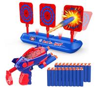 Dreamlandia Bersaglio Elettronico con Punteggio per Adatto a vari Giocattoli con Armi da Fuoco, Giocattolo per Bambini 3-10 Anni, 20 Proiettili, Regalo per Giochi Interni ed Esterni