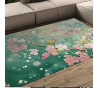 Dreamlike Spring Floor Carpet Lavabile Cherry Blossom Peach Blossoms Tappeti per soggiorno appartamento sotto il tavolo pelo basso antiscivolo 180x280cm
