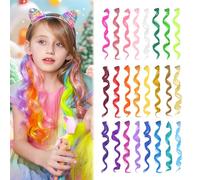 Dreamlover Ciocche Colorate per Capelli Bambina 24PCS, Extension Capelli Clip Colorati