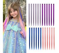 Dreamlover Extension Capelli Clip Colorati, 24PCS Extension Capelli Lisci, 4 Colori