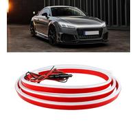 DREAMOTOR Luce di marcia diurna 240 cm, flessibile, impermeabile, striscia luminosa per cofano universale, 12 V, kit di scansione dinamica start-up, striscia luminosa sotto il cofano per auto, camion
