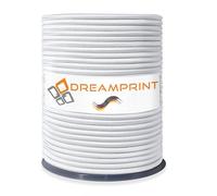 Dreamprint Corda espandibile, 100 m, colore bianco, diametro 10 mm, corda in gomma, corda elastica per interni ed esterni, resistente alle intemperie e allo strappo, ideale per il fissaggio del carico
