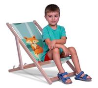 DreamRoots Sdraio Pieghevole Bambini 130kg - Sedia Pieghevole - Sdraio Legno Di Faggio - Sediolina Mare Bambini 100% poliestere 220 g/m2