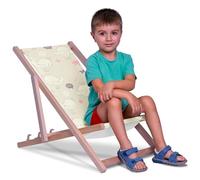 DreamRoots Sdraio Pieghevole Bambini 130kg - Sedia Pieghevole - Sdraio Legno Di Faggio - Sediolina Mare Bambini 100% poliestere 220 g/m2