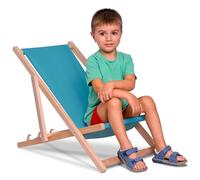 DreamRoots Sdraio Pieghevole Bambini 130kg - Sedia Pieghevole - Sdraio Legno Di Faggio - Sediolina Mare Bambini 100% poliestere 220 g/m2