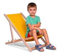 DreamRoots Sdraio Pieghevole Bambini 130kg - Sedia Pieghevole - Sdraio Legno Di Faggio - Sediolina Mare Bambini 100% poliestere 220 g/m2