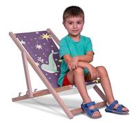 DreamRoots Sdraio Pieghevole Bambini 130kg - Sedia Pieghevole - Sdraio Legno Di Faggio - Sediolina Mare Bambini 100% poliestere 220 g/m2