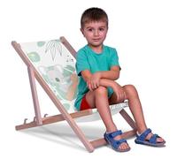 DreamRoots Sdraio Pieghevole Bambini 130kg - Sedia Pieghevole - Sdraio Legno Di Faggio - Sediolina Mare Bambini 100% poliestere 220 g/m2