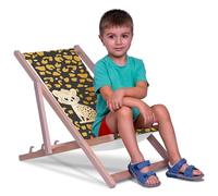 DreamRoots Sdraio Pieghevole Bambini 130kg - Sedia Pieghevole - Sdraio Legno Di Faggio - Sediolina Mare Bambini 100% poliestere 220 g/m2