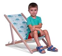 DreamRoots Sdraio Pieghevole Bambini 130kg - Sedia Pieghevole - Sdraio Legno Di Faggio - Sediolina Mare Bambini 100% poliestere 220 g/m2