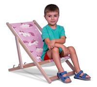 DreamRoots Sdraio Pieghevole Bambini 130kg - Sedia Pieghevole - Sdraio Legno Di Faggio - Sediolina Mare Bambini 100% poliestere 220 g/m2