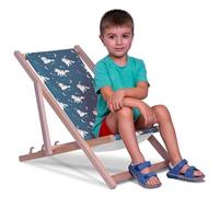 DreamRoots Sdraio Pieghevole Bambini 130kg - Sedia Pieghevole - Sdraio Legno Di Faggio - Sediolina Mare Bambini 100% poliestere 220 g/m2